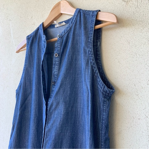 Eileen Fisher simple denim dress - Picture 4 of 12